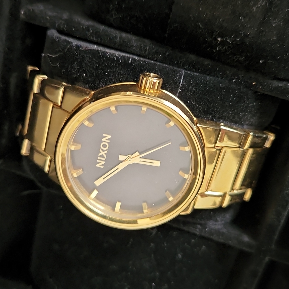 Nixon Cannon Black and Gold